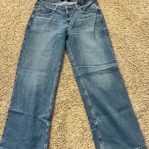 Hollister Women's Baggy Jeans in Blue